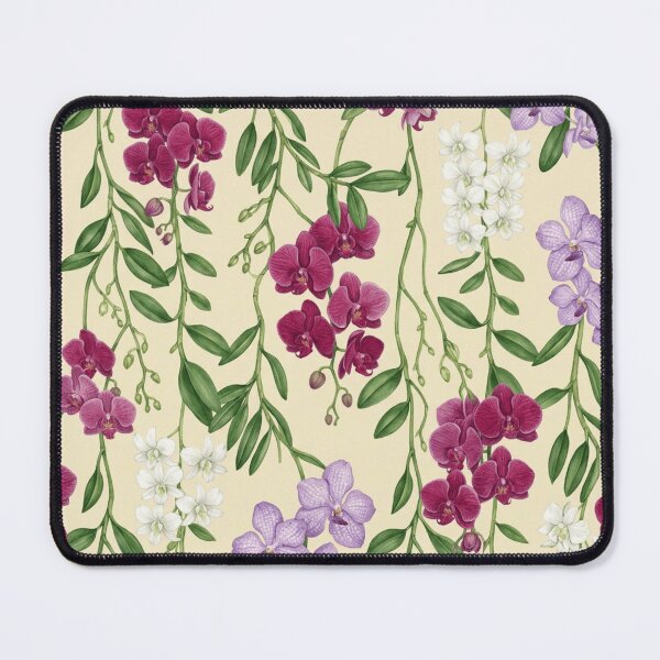 Item preview, Tropical Orchid Watercolor Botanical Seamless Pattern designed and sold by Inkworksbyshery.