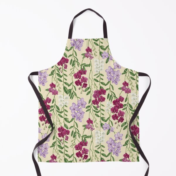 Item preview, Tropical Orchid Watercolor Botanical Seamless Pattern designed and sold by Inkworksbyshery.