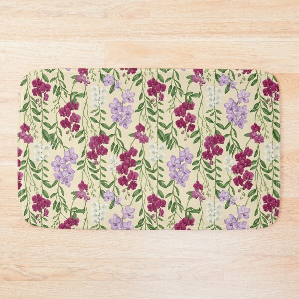 Item preview, Tropical Orchid Watercolor Botanical Seamless Pattern designed and sold by Inkworksbyshery.