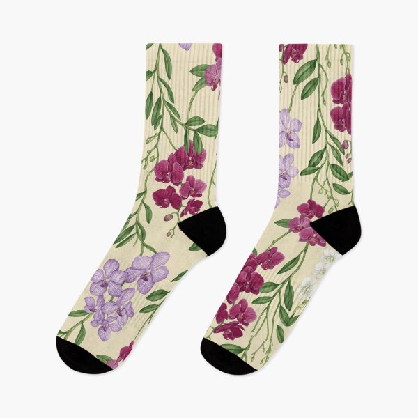 Item preview, Tropical Orchid Watercolor Botanical Seamless Pattern designed and sold by Inkworksbyshery.