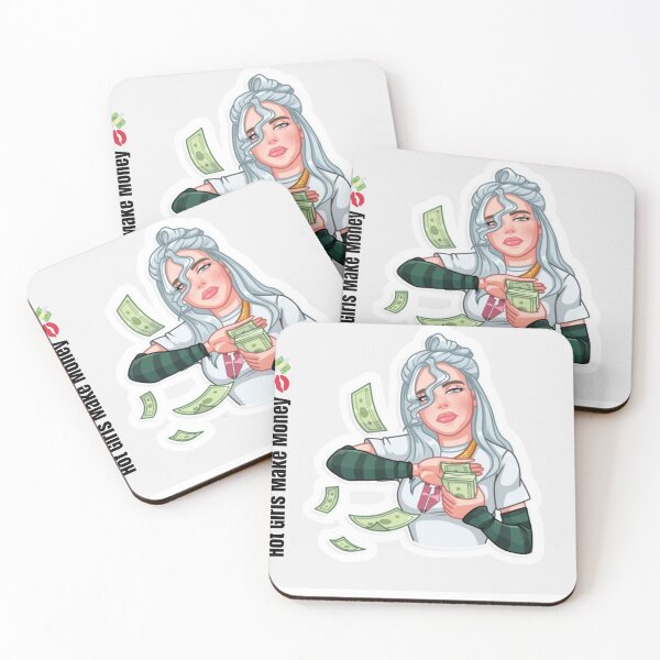 Item preview,     Hot Girls Make Money ?? designed and sold by     Pink Chaos Club.