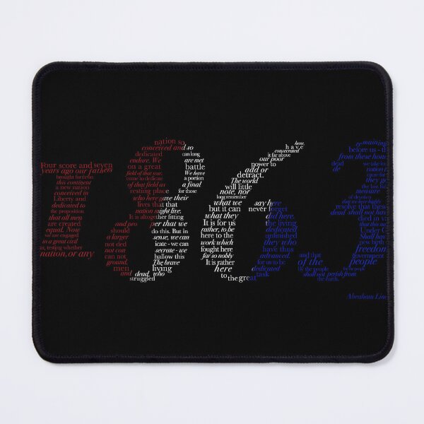 Item preview, Gettysburg Address by Abraham Lincoln Typography RWB designed and sold by ACAmes.
