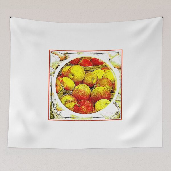 Item preview, Apples in Wooden Baskets, Still Life, Digital Art designed and sold by AMacGPhilly.