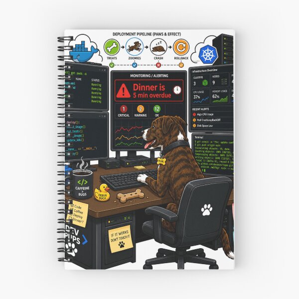 Item preview, CI-CD dog pipeline designed and sold by Against-the-Rot.