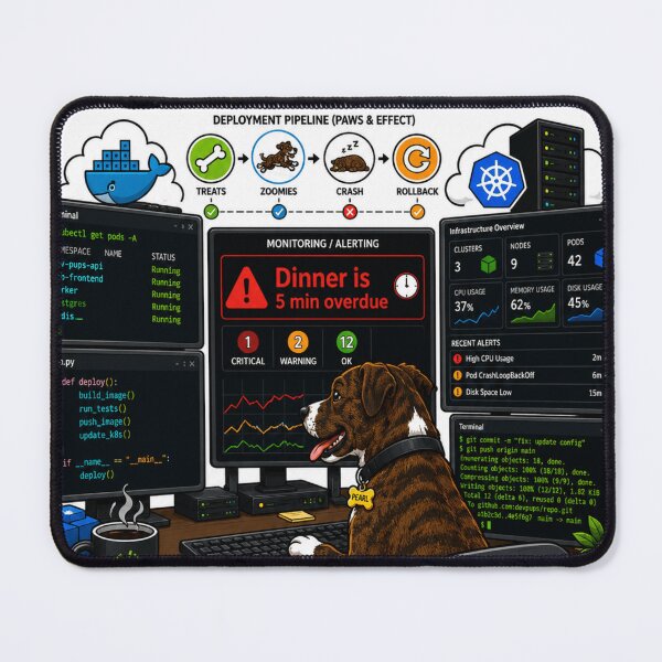 Item preview, CI-CD dog pipeline designed and sold by Against-the-Rot.