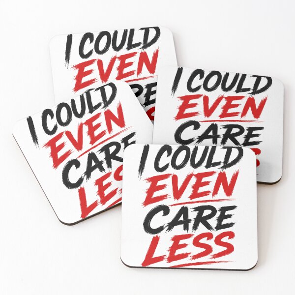Item preview, I Could Even Care Less – Sarcastic Typography Design designed and sold by Pecata.