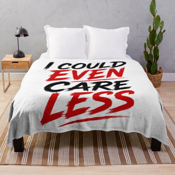 Item preview, I Could Even Care Less – Sarcastic Typography Design designed and sold by Pecata.