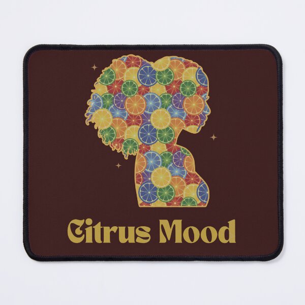 Item preview, Citrus Mood Afro Silhouette Tee designed and sold by QuirkyCloud Designs.