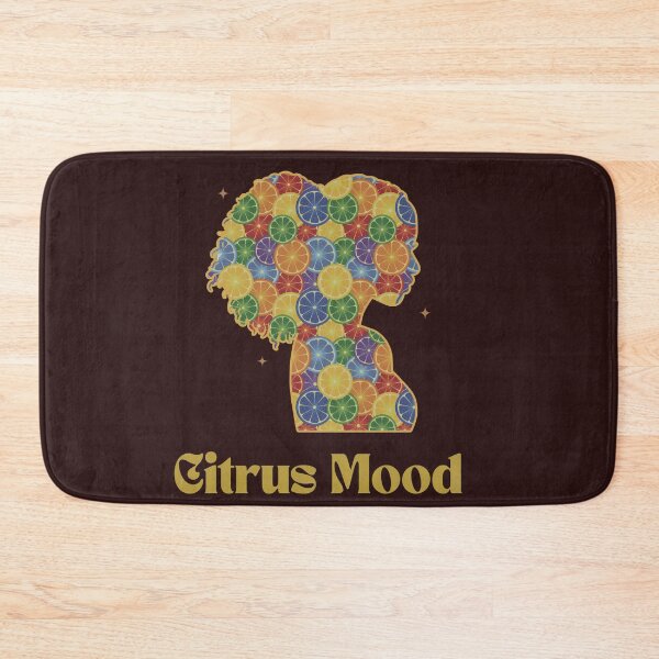 Item preview, Citrus Mood Afro Silhouette Tee designed and sold by QuirkyCloud Designs.