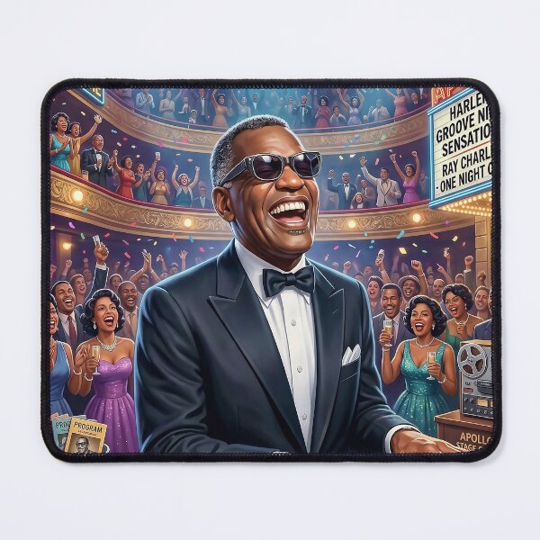 Item preview, RAY CHARLES - Live at the Apolo -  designed and sold by DBM Photo Art 1.