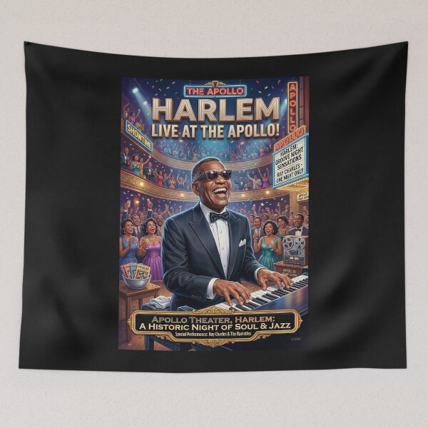 Item preview, RAY CHARLES - Live at the Apolo -  designed and sold by DBM Photo Art 1.