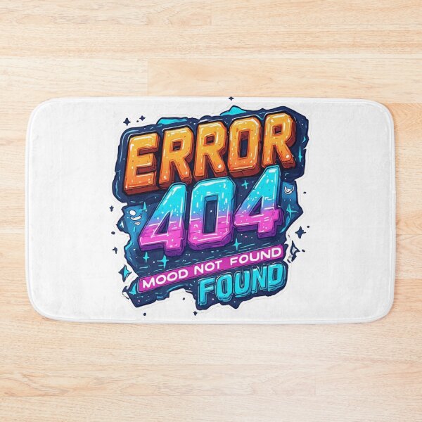 Item preview, Glitch Error 404 Mood Not Found Cute Character Art designed and sold by dcohea.