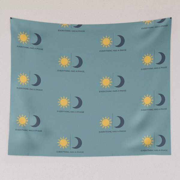 Item preview, Everything Has A Phase: Minimalist Sun Moon Art designed and sold by artlife4.