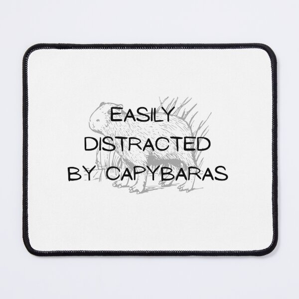 Item preview, easily distracted by capybaras designed and sold by andieartco.