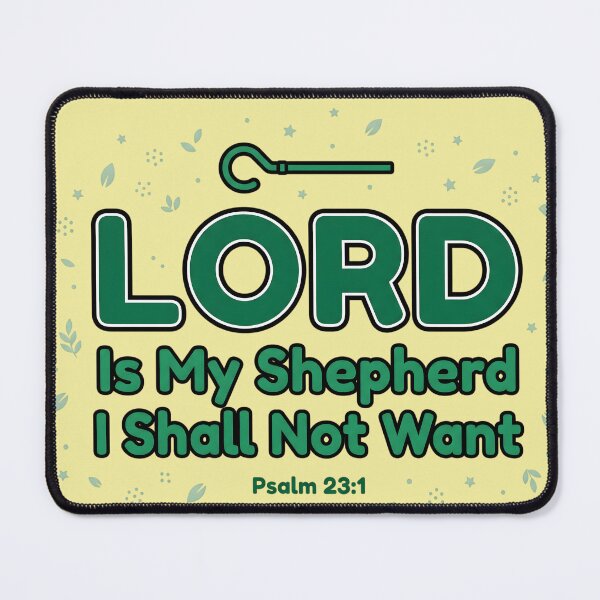 Item preview, Lord Is My Shepherd Typography designed and sold by RRRShop.