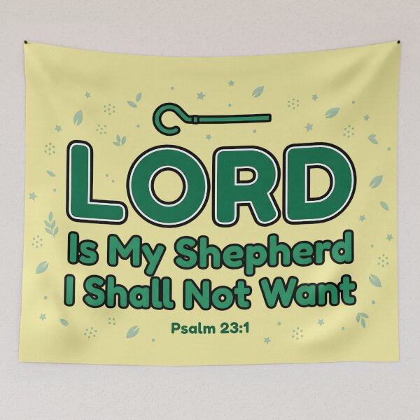 Item preview, Lord Is My Shepherd Typography designed and sold by RRRShop.