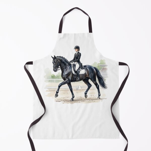Item preview, Dressage Horse Rider Watercolor Illustration designed and sold by Rutvain.