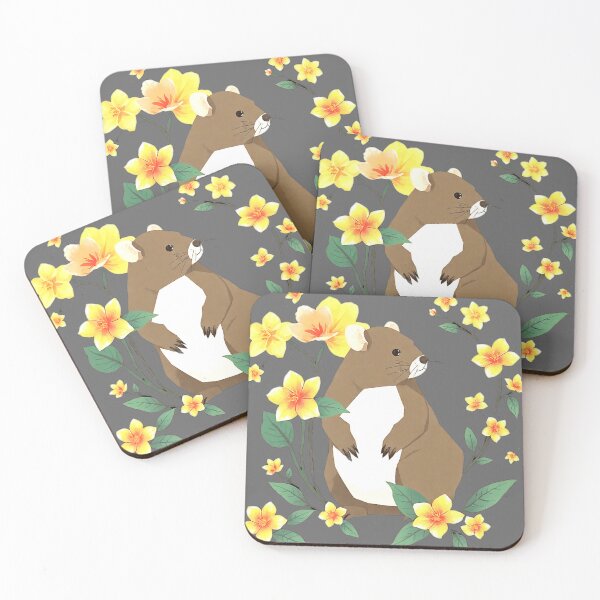 Item preview, Pastel Otter – Minimalist Flowers designed and sold by Naturalite19.