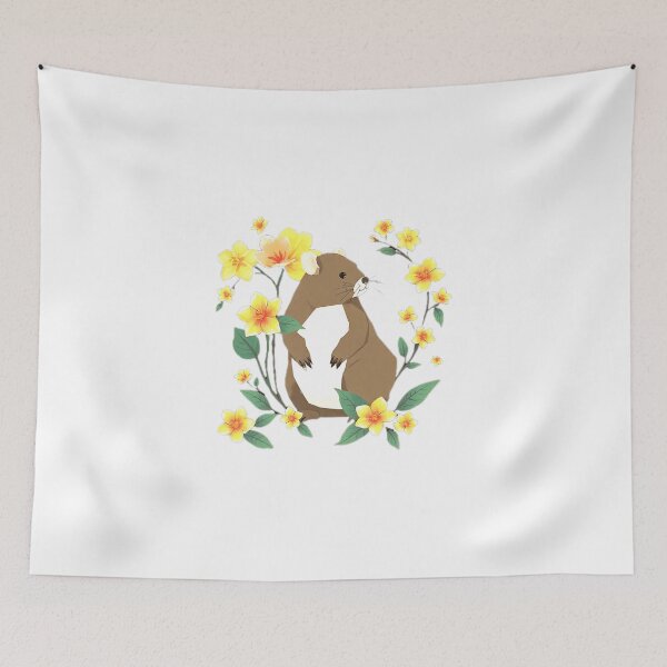 Item preview, Pastel Otter – Minimalist Flowers designed and sold by Naturalite19.