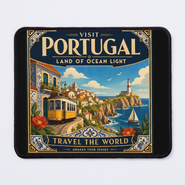 Item preview, Portugal Vintage Travel Poster Art designed and sold by amithc.