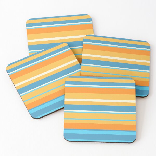 Item preview, California Sunset Abstract Colored Horizontal Stripes designed and sold by TwelveParties.