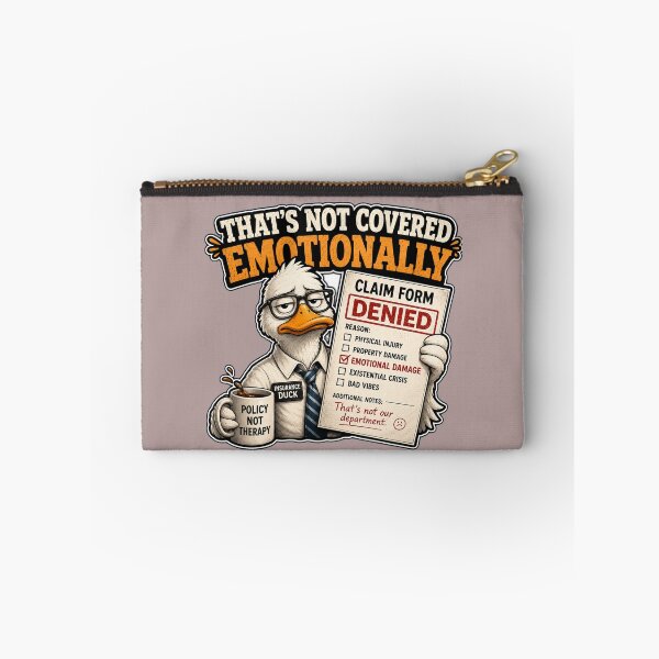 Item preview, Funny Insurance Humor Gift Emotional Damage Sarcastic Duck designed and sold by Gentlestate.
