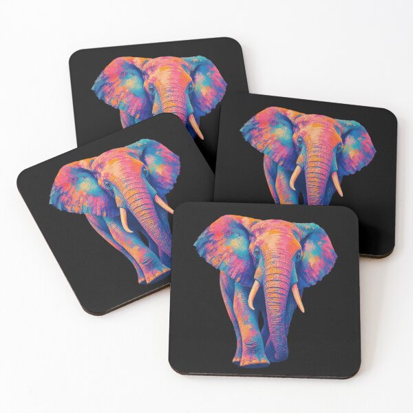Item preview, Elephant Poster — Brushstroke Texture designed and sold by Jandedan.