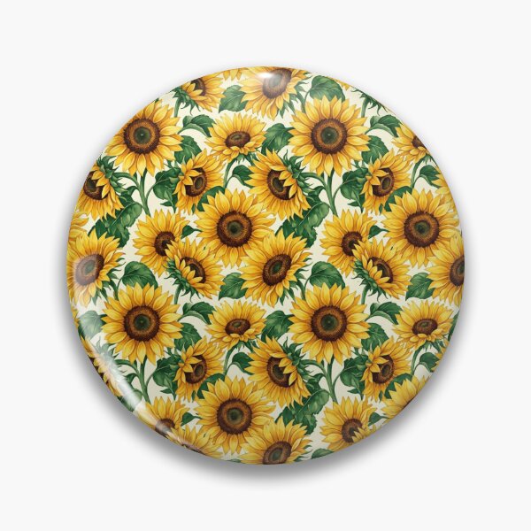Item preview, Sunflower Garden Watercolor Dense Seamless Pattern designed and sold by Inkworksbyshery.