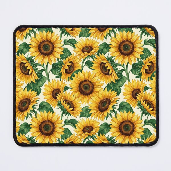 Item preview, Sunflower Garden Watercolor Dense Seamless Pattern designed and sold by Inkworksbyshery.