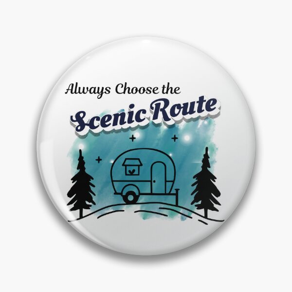 Item preview, Scenic Route — Retro Camper Night Sky Camping Design designed and sold by DonnaRaine.