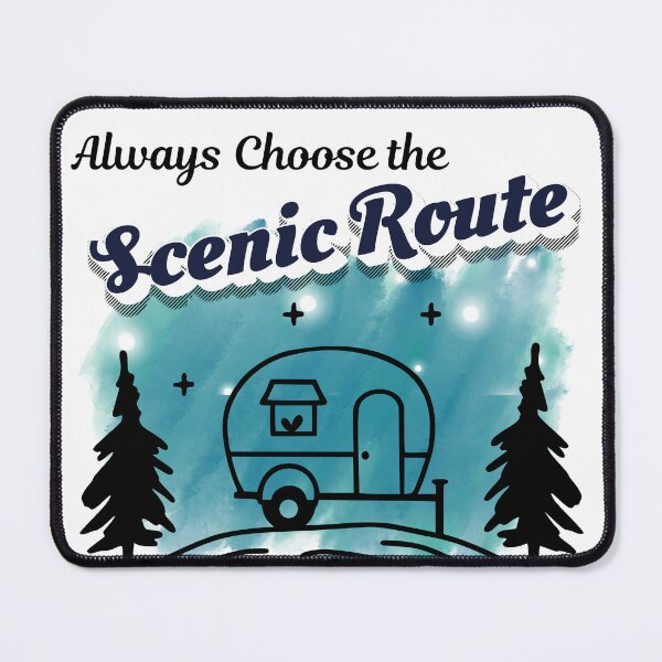 Item preview, Scenic Route — Retro Camper Night Sky Camping Design designed and sold by DonnaRaine.