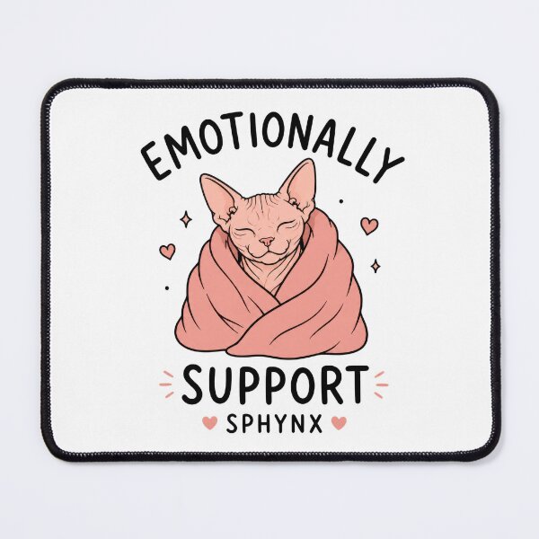 Item preview, Emotional Support Sphynx Cat designed and sold by INVITOARTE.