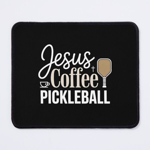 Item preview, Jesus Coffee Pickleball Funny Christian Design for Coffee Lover and Pickleball Players designed and sold by Redgiant87x.
