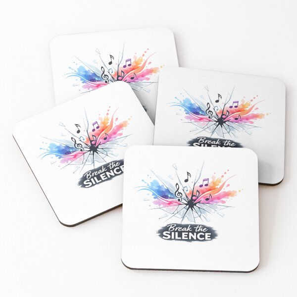 Item preview, Break the Silence – Artistic Music Explosion & Broken Glass Design designed and sold by darkan1.