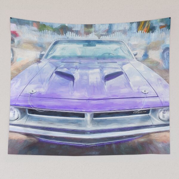 Item preview,  1970 Plum Crazy Purple Plymouth Hemi Barracuda 440-6 Convertible X152 designed and sold by RichFrancoCars.