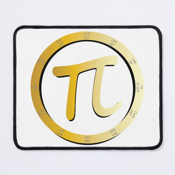 Item preview, Golden Pi Symbol And Black Circle Chart designed and sold by RPMELO.