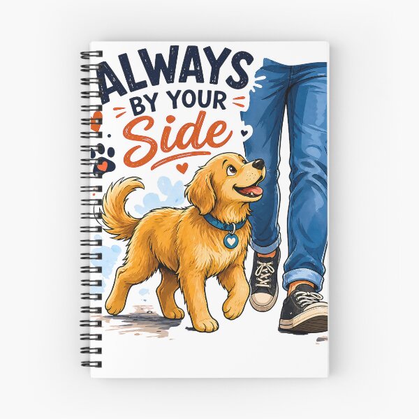 Item preview, Always By Your Side Golden Retriever - Cute Loyal Dog Art designed and sold by TheSquirla.