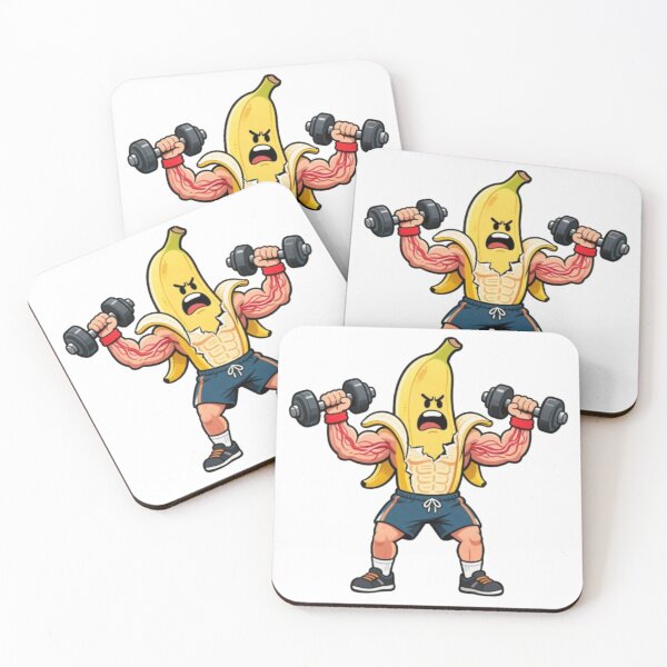 Item preview, Banana Bodybuilder Cartoon designed and sold by PixelStyle Studio.