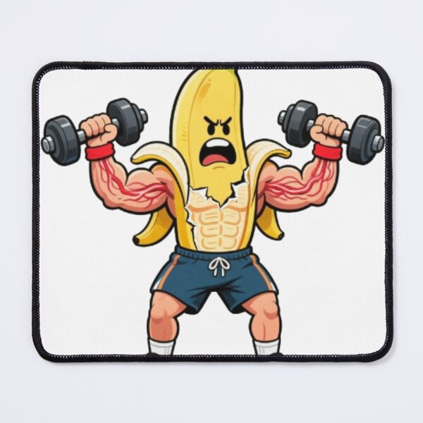 Item preview, Banana Bodybuilder Cartoon designed and sold by PixelStyle Studio.
