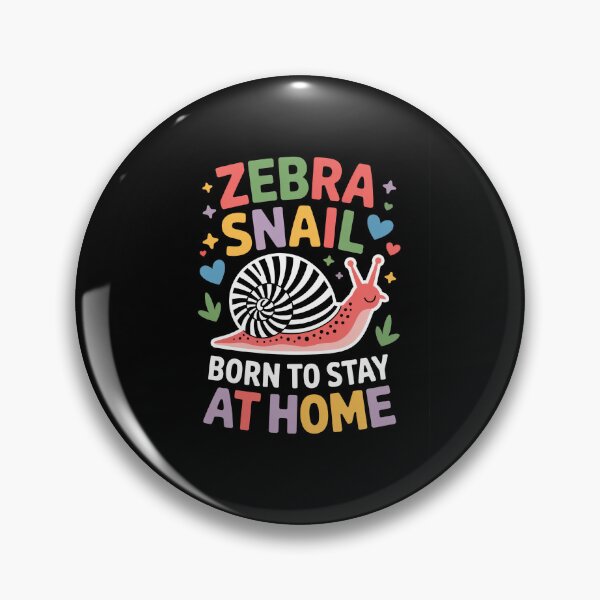 Item preview, ZEBRA SNAIL. Born to stay at home. designed and sold by InkRebelia.