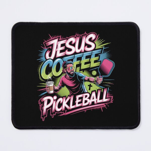 Item preview, Jesus Coffee Pickleball Christian Humor Design for Coffee Enthusiast Athletes designed and sold by Redgiant87x.