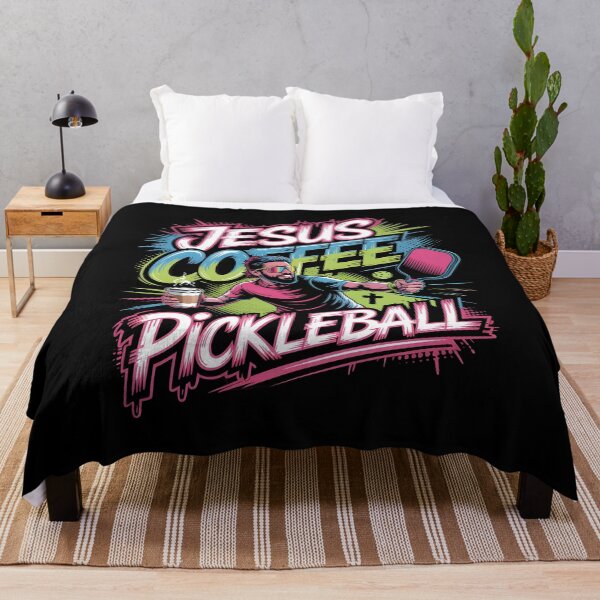 Item preview, Jesus Coffee Pickleball Christian Humor Design for Coffee Enthusiast Athletes designed and sold by Redgiant87x.