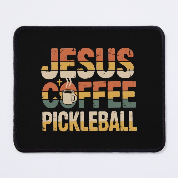 Item preview, Jesus Coffee Pickleball Funny Pickleball Apparel with Faith Based Humor designed and sold by Redgiant87x.