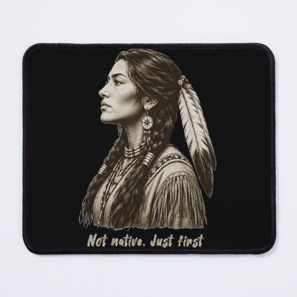 Item preview, Not Native. Just First - Cherokee Heritage Portrait designed and sold by Contrast-Factory.