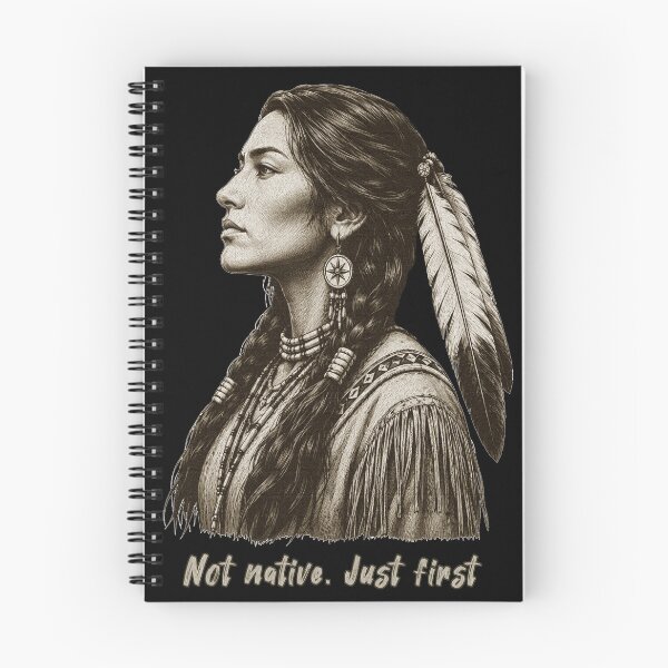 Item preview, Not Native. Just First - Cherokee Heritage Portrait designed and sold by Contrast-Factory.