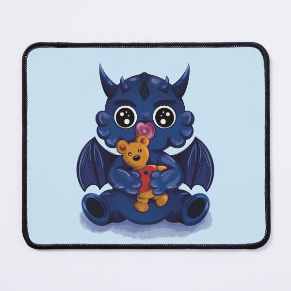 Item preview, Baby Dragon with a Teddy Bear designed and sold by yuliiart.