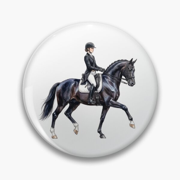 Item preview, Elegant Dressage Horse Watercolor designed and sold by Rutvain.