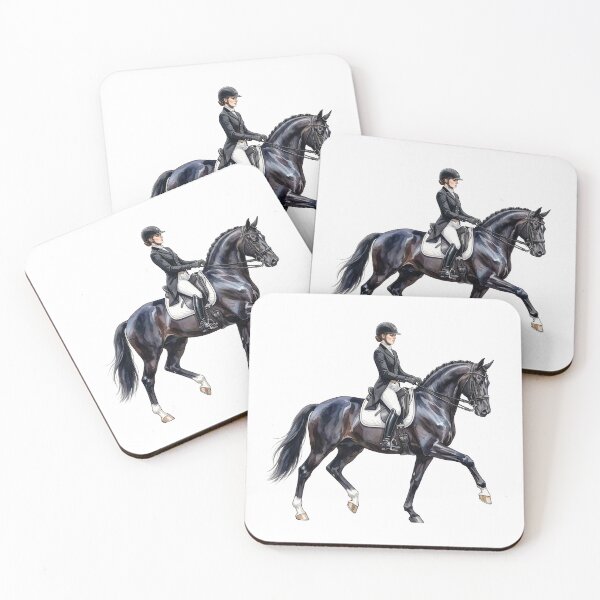Item preview, Elegant Dressage Horse Watercolor designed and sold by Rutvain.