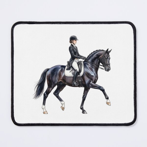 Item preview, Elegant Dressage Horse Watercolor designed and sold by Rutvain.