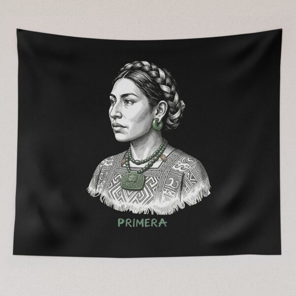 Item preview, Mesoamerican Heritage Portrait — Primera designed and sold by Contrast-Factory.
